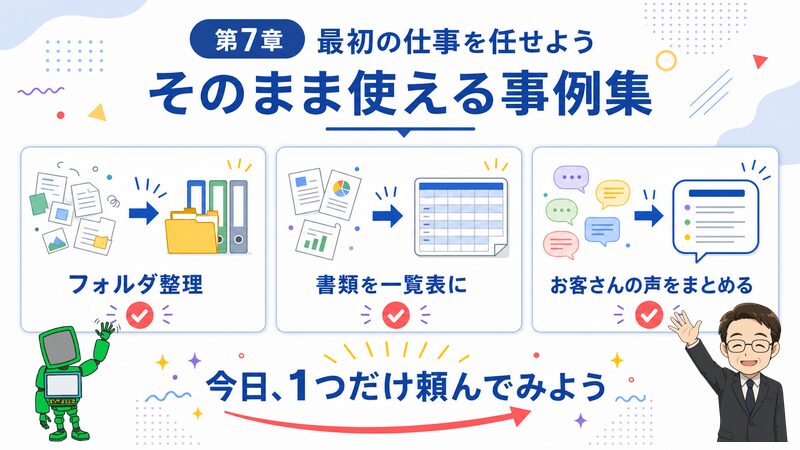 第7章 最初の仕事を任せよう そのまま使える事例集