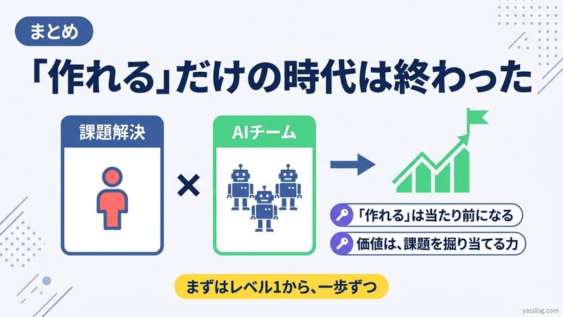 まとめ|「作れる」だけの時代は終わった